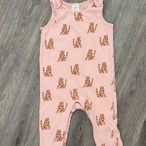 Hanna Andersson Pink Leopard Print Kids One Piece